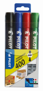 PILOT PERMANENT MARKER 400 4-SET